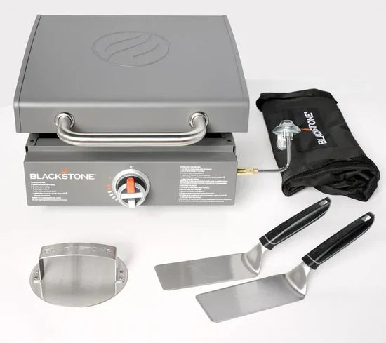17" Commercial Flat Top Grill – 60,000 BTU Power + Cast Iron Griddle for Heavy-Duty Cooking